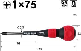 img 3 attached to 🔧 Стройка 220 Болл Грип +1x75 (JIS) +1 Отвертка 220-1-75: Идеальный инструмент для точных работ