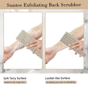img 1 attached to Suntee Back Scrubber & Exfoliating Sponge Kit