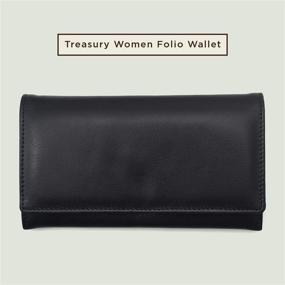 img 3 attached to Womens Leather Wallet Purse Capacity Women's Handbags & Wallets