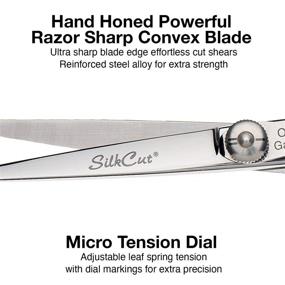 img 2 attached to 💇 Enhanced SEO: Olivia Garden SilkCut Hairdressing Shear & Thinner Set