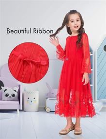 img 1 attached to 👗 Gorgeous GAZIAR Sleeve Flower Girls' Dress for Stylish Girls