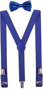 img 4 attached to PZLE Suspenders Adjustable Elastic Inches Boys' Accessories : Suspenders
