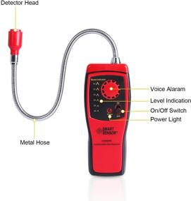 img 3 attached to 🔥 Highly Sensitive Combustible Gas Detector | Portable Natural Gas Tester Alarm | Propane Methane Gas Sensor | Sniffer with Sound Warning | Adjustable Sensitivity | Flexible Probe