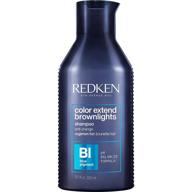 🔵 redken color extend brownlights blue shampoo – premium hair toner for brunettes, natural & color-treated hair – brass neutralizing formula – sulfate free logo