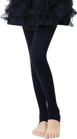 img 3 attached to Frola Girls Ultra Stirrup Tights