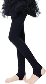 img 2 attached to Frola Girls Ultra Stirrup Tights