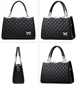 img 2 attached to YINGPEI Womens Handbags Black Leather Women's Handbags & Wallets