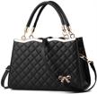 yingpei womens handbags black leather women's handbags & wallets logo