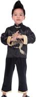 🐉 sleek satin dragon tangzhuang chinese kungfu suit - adorable treasure box for boys logo