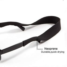 img 1 attached to Pack of 3 Neoprene Floating Sunglasses Straps