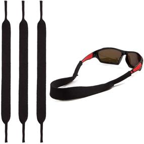 img 4 attached to Pack of 3 Neoprene Floating Sunglasses Straps