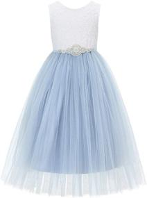 img 1 attached to Floral Dresses for Girls' Communion and Baptism - Ekidsbridal Clothing