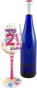 img 2 attached to 🎁 Exclusive Handcrafted 21st Birthday Wine Glass: Top Shelf Artistry and Uniqueness