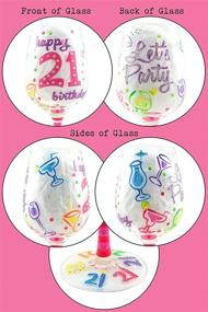 img 1 attached to 🎁 Exclusive Handcrafted 21st Birthday Wine Glass: Top Shelf Artistry and Uniqueness