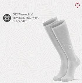 img 1 attached to Ultra Lightweight Fox River Wick Dry Therm A Wick Over The Calf Liner Socks for Optimal Warmth