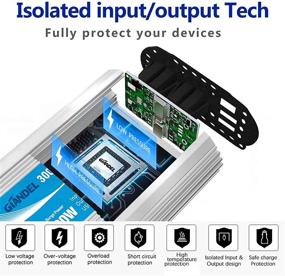 img 3 attached to 🔌 300W Pure Sine Wave Power Inverter: Car Adapter Converts 12V DC to 120V AC for Tablets, Laptops, Smartphones, CPAP - Dual USB, 2 AC Outlets - Compact and Reliable