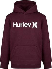 img 2 attached to Hurley Boys Pullover Hoodie Black Boys' Clothing