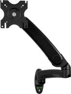 🖥️ startech.com full motion wall mount monitor arm - adjustable vesa monitor wall mount - supports 12” to 34” monitors - black (armpivwall) logo