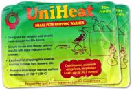 📦 uniheat shipping warmer 30+ hour, 16 pack – including 1-9"x24" shipping bags for live corals, pets, fish, insects, reptiles, etc. logo