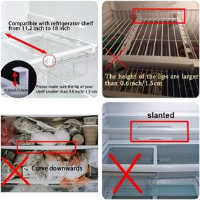 img 2 attached to 🧊 YekouMax Fridge Drawer Organizer: Pull-Out Clear Container for Food and Drinks - 1 Pack Medium