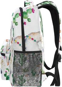 img 1 attached to 🎒 WXLIFE Lama Llama Alpaca Camel Cactus Backpack Travel Shoulder Bag: Stylish and Spacious Travel Companion