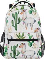 🎒 wxlife lama llama alpaca camel cactus backpack travel shoulder bag: stylish and spacious travel companion logo