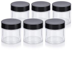 img 4 attached to Clear Acrylic Travel Bottle & Container Set: Refillable Travel Accessories for Jetsetters