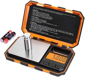 img 4 attached to 200g x 0.01g Fuzion Jewelry Gram Scale - Digital Pocket Scale with 👝 LCD Display, Tare Function, 6 Units Conversion for Food, Medicine, Coffee - Includes Battery