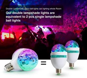 img 2 attached to 🎉 MINO ANT Disco Ball Light - Vibrant 6W E27 RGB Multicolor LED Strobe Lights for Memorable Parties, DJ Stage, and Holiday Decor (1 Pack)