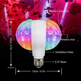 img 3 attached to 🎉 MINO ANT Disco Ball Light - Vibrant 6W E27 RGB Multicolor LED Strobe Lights for Memorable Parties, DJ Stage, and Holiday Decor (1 Pack)