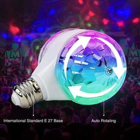 img 1 attached to 🎉 MINO ANT Disco Ball Light - Vibrant 6W E27 RGB Multicolor LED Strobe Lights for Memorable Parties, DJ Stage, and Holiday Decor (1 Pack)