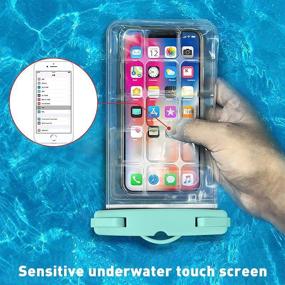 img 1 attached to 📱 Cljlixcy Universal Waterproof Pouch Cellphone Case - Floating Underwater Dry Bag with Lanyard for iPhone 12 Pro Max, 11 Pro Max, Xs Max, XR, X, 8, 7, 6S, Galaxy S21, S20 Ultra, S10, Note10, 9 (up to 6.9")