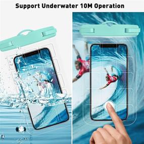 img 2 attached to 📱 Cljlixcy Universal Waterproof Pouch Cellphone Case - Floating Underwater Dry Bag with Lanyard for iPhone 12 Pro Max, 11 Pro Max, Xs Max, XR, X, 8, 7, 6S, Galaxy S21, S20 Ultra, S10, Note10, 9 (up to 6.9")