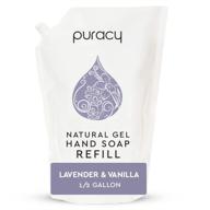 🌿 puracy hand soap refill: lavender & vanilla, 64 ounce, natural moisturizing liquid hand wash for soft and smooth skin logo