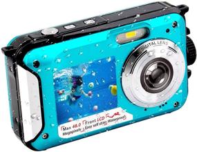 img 4 attached to Exploring Beneath: Underwater Camera FHD 2.7K 48 📸 MP for Snorkeling - Selfie Dual Screen, LCD Displays (806BC)