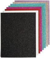 ✨ shimmering glitter cardstock paper: ideal for diy crafts (8.5 x 11 in, 24 sheets) logo