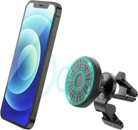 img 4 attached to 🚗 Stouchi MagSafe Car Mount, 360° Rotating Powerful Magnetic Vent Clip & Dashboard Holder, Compatible with MagSafe Case, iPhone 13, 12, 12 Pro, 12 Pro Max, 12 Mini