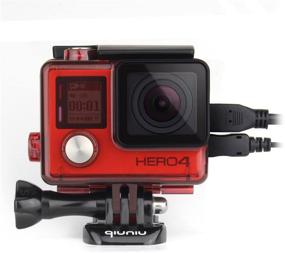 img 3 attached to Side Open Protective Skeleton Housing Case With LCD Touch Backdoor For GoPro Hero 4