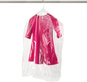 img 4 attached to 👗 30-Pack HANGERWORLD Clear 30" x 24" Dry Cleaning Laundry Polythylene Clothes Garment Cover Bags - Superior Protection for your Wardrobe