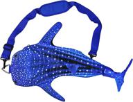 🐋 blue/white pealra whale shark bag - optimized for seo, in one size logo