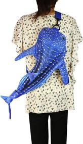 img 2 attached to 🐋 Blue/White Pealra Whale Shark Bag - Optimized for SEO, in One Size