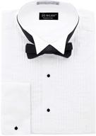 👔 men's clothing: milani tuxedo shirt with french cuffs for optimal seo logo