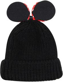 img 2 attached to 🧒 Warm and Stylish: RARITYUS Toddlers Winter Bowknot Beanie - Perfect Accessory for Boys in Cold Weather!