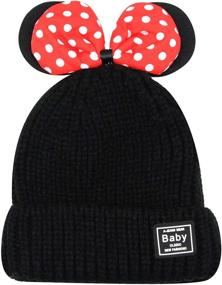 img 3 attached to 🧒 Warm and Stylish: RARITYUS Toddlers Winter Bowknot Beanie - Perfect Accessory for Boys in Cold Weather!