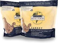 steve's real food freeze-dried raw food diet for dogs and cats, 2-pack, turkey recipe, 1.25 lbs in each bag, made in the usa, convenient pour and serve nuggets, sourced from grass-fed & free-range logo