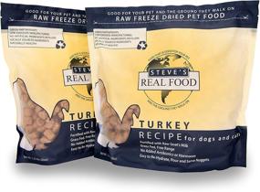 img 4 attached to Steve's Real Food Freeze-Dried Raw Food Diet for Dogs and Cats, 2-Pack, Turkey Recipe, 1.25 lbs in Each Bag, Made in The USA, Convenient Pour and Serve Nuggets, Sourced from Grass-Fed & Free-Range