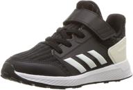 adidas unisex rapidarun black grey girls' shoes logo