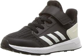 img 4 attached to Adidas Unisex RapidaRun Black Grey Girls' Shoes