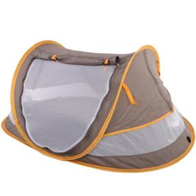 img 3 attached to kilofly Large Toddler Travel Beach Tent with Instant Pop Up Design, UPF 35+ Protection, and 2 Pegs for Enhanced Stability