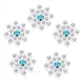 img 1 attached to Rhinestone Decorative Snowflakes Embellishments Accessories